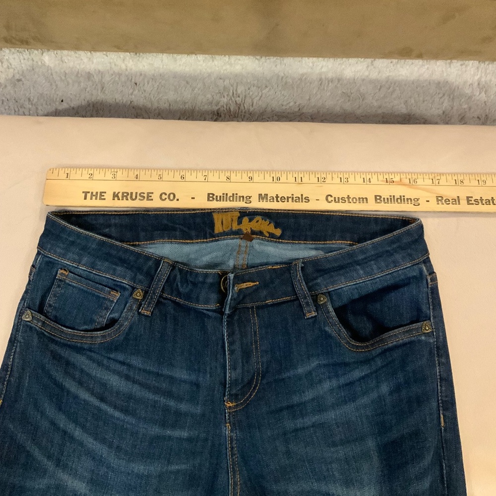 Kut from the Kloth Blue 8 Jeans Straight Leg Normcore Scandi Girl Minimalist - Picture 6 of 8